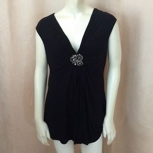 Bailey Large A Pea In The Pod Draped Maternity Top Rhinestone